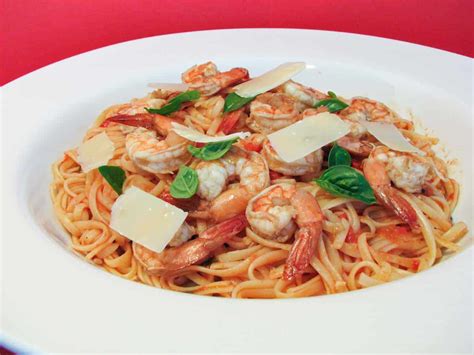 Linguine With Honeyed Tomato Sauce And Shrimp Taste And Tell