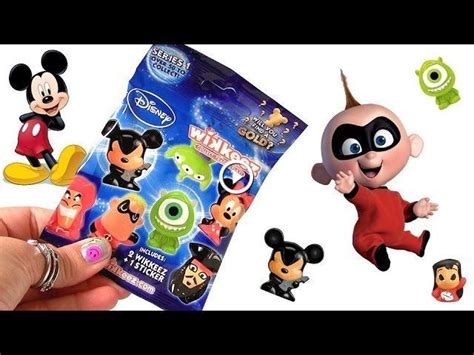 20 Disney Wikkeez Surprise Blind Bags Gold Mickey Mouse Rockstar Pixar