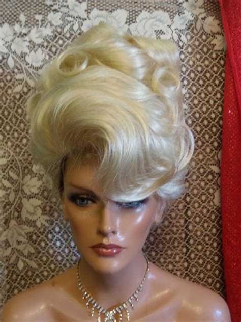 Vegas Wigs Coronation Updo French Twist Big Soft Curls Smooth Volume