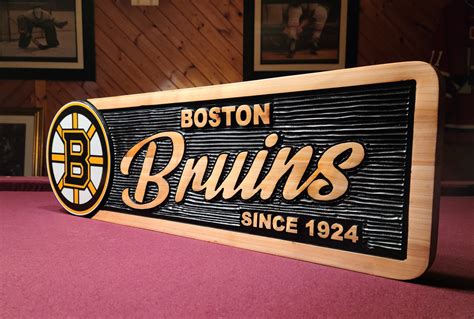 Boston Bruins Team Sign Etsy