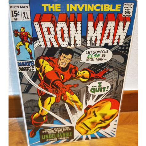 Classic Iron Man Comic Book Kahoonica
