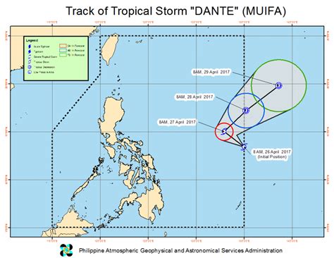 ‘dante enters par a tropical storm but not expected to hit land