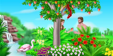 Arts & crafts in kitchener, on eden garden | Have you seen Garden of EDEN? | Bible images, Adam and eve, Garden of eden