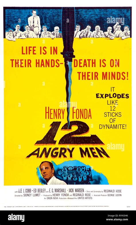 Laffiche De Film 12 Hommes En Colère 1957 Photo Stock Alamy