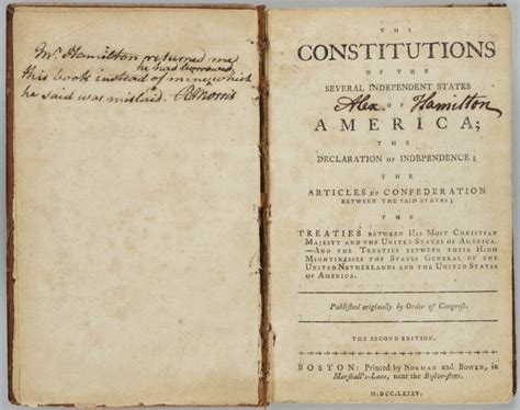 The Constitutions Of The Several Independent States Of America