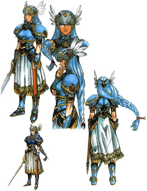 The Main Character Lenneth Her Concept Art Was Pretty Good But Later