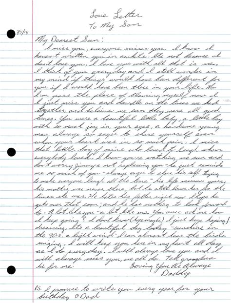 Between The Bars Love Letter To My Son — Steve J Burkett
