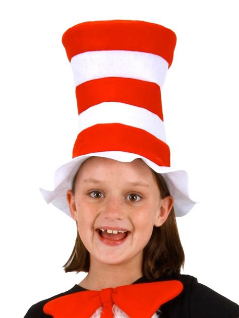 Halloweeen Club Costume Superstore Dr Seuss Cat In The Hat Child Felt Hat