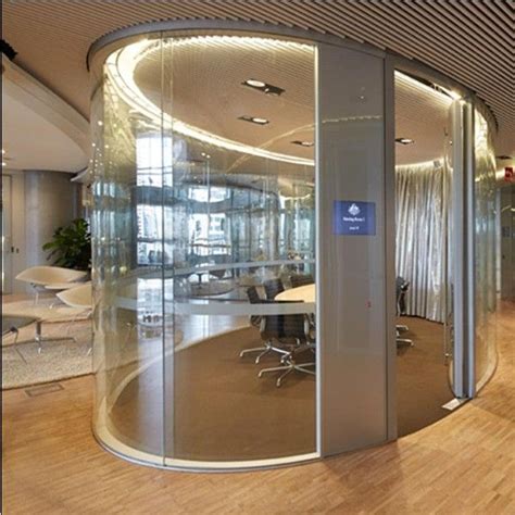 They minimize glare produced by the bright light on the screen, therefore. Hot Item Curved Glass Partition | Curved glass, Glass ...