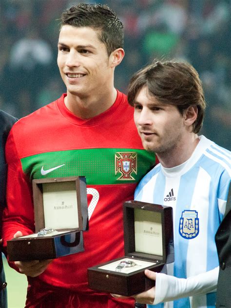 File Cristiano Ronaldo And Lionel Messi Portugal Vs Argentina 9th February 2011 