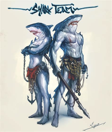 Shark Team By Shoz Art On Deviantart