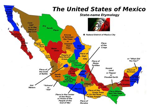 Mexico Map Names