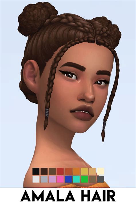 Imvikai Amala Hair Sims 4 Hairs Sims 4 Sims Sims Hair