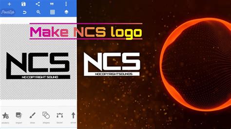 How To Make Ncs Logo On Android With Pixellab Youtube