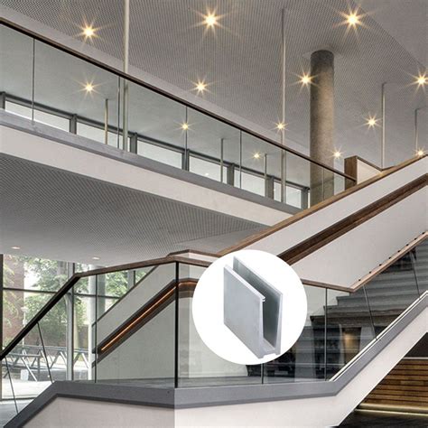 Glass Staircase Baluster Design Glass Railing Aluminum U Channel Clamp China Glass Clamps And