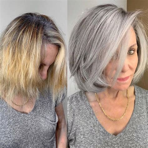 Repose gray can also take on a green tinge in some spaces. Matrix on Instagram: "Your clients going #grey 👩‍🦳 doesn't ...