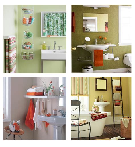 Using a cute ladder so you can hang your towels will be great for storage. Small Bathroom Storage Ideas