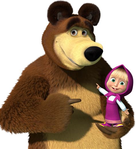 Masha And The Bear Png Clipart Animation Cartoon Cartoons Cheek Sexiz Pix