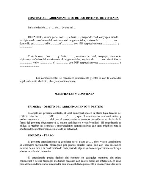 Modelo Carta Preaviso Fin Contrato Arrendamiento Financial Report