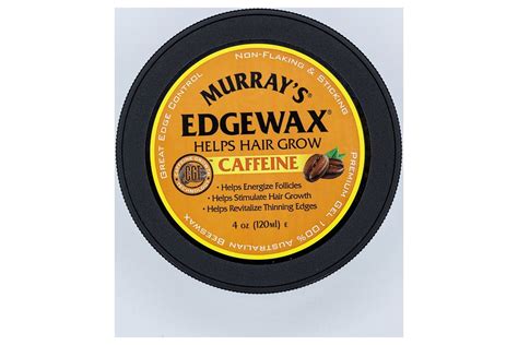 Murrays Caffeine Edgewax Gel 4oz Stimulate Hair Growth Non Flaking