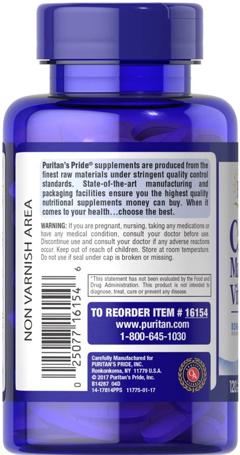 Discover the latest and various health benefits associated with both supplements now! Calcium Magnesium Vitamin D, 120 Caplets | Puritan's Pride