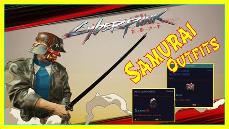 Cyberpunk 2077 Where Did I Get My Samurai Outfits Mask And Helmet Youtube