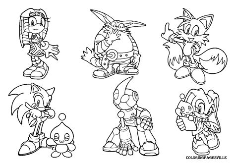 Free Sonic The Hedgehog Coloring Pages Tails, Download Free Sonic The
