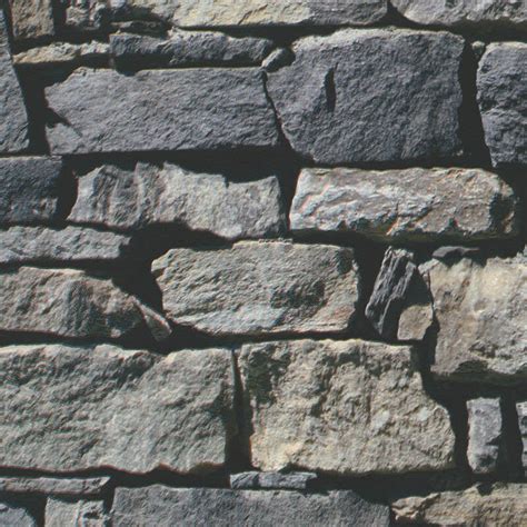 3d Effect Grey Stones Brick Textured Muriva Feature