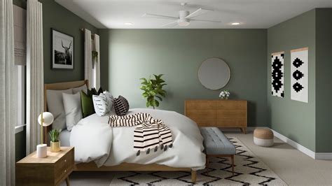 Get 9 Pictures About Olive Green Accent Wall Bedroom