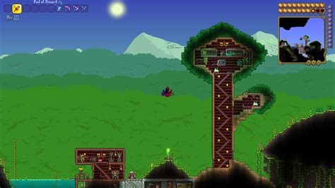 Jungle Tree And Witch Doctor Hut Terraria