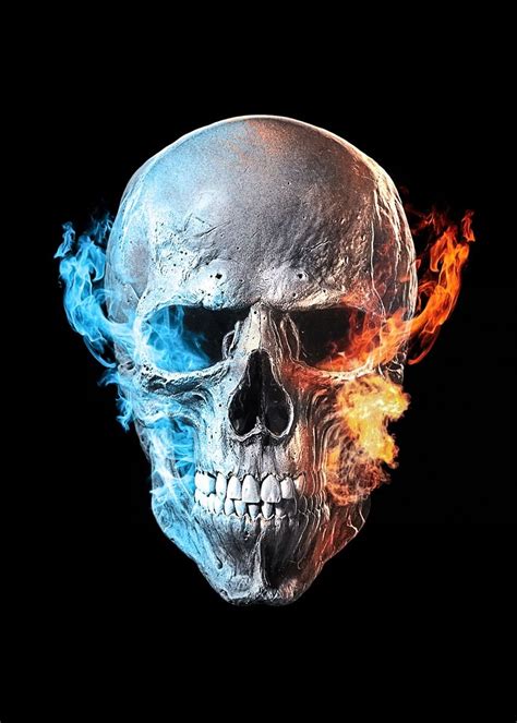 Ghost Rider Skull Poster Picture Metal Print Paint By Vitaly