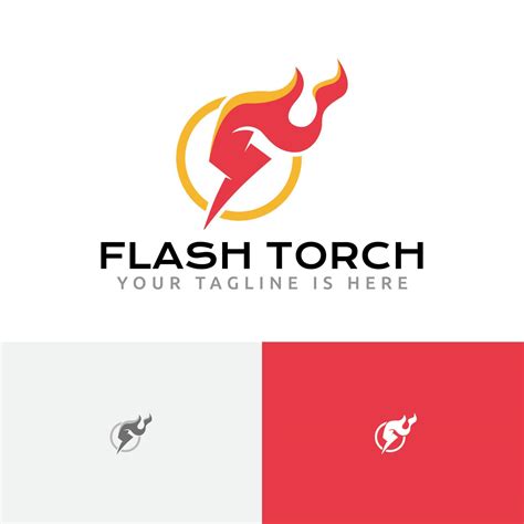 Flash Torch Bolt Thunder Fire Flame Logo 11511523 Vector Art At Vecteezy