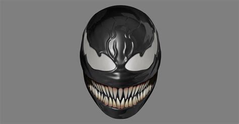 Том харди, мишель уильямс, риз ахмед и др. Venom Mask - Helmet for Cosplay 3D Model in Coins and ...