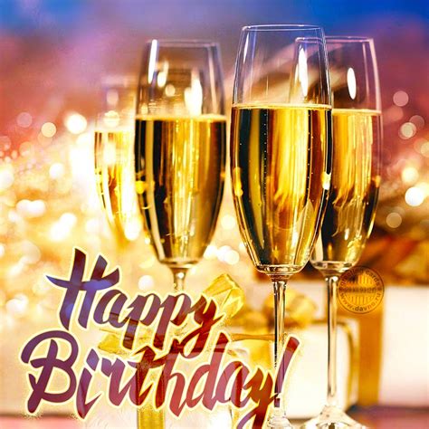 Happy Birthday Images With Wine Glasses💐 — Free Happy Bday Pictures And Photos Bday