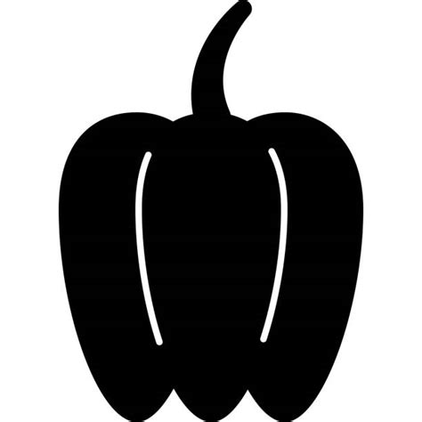 Bell Peppers Silhouette Illustrations Royalty Free Vector Graphics
