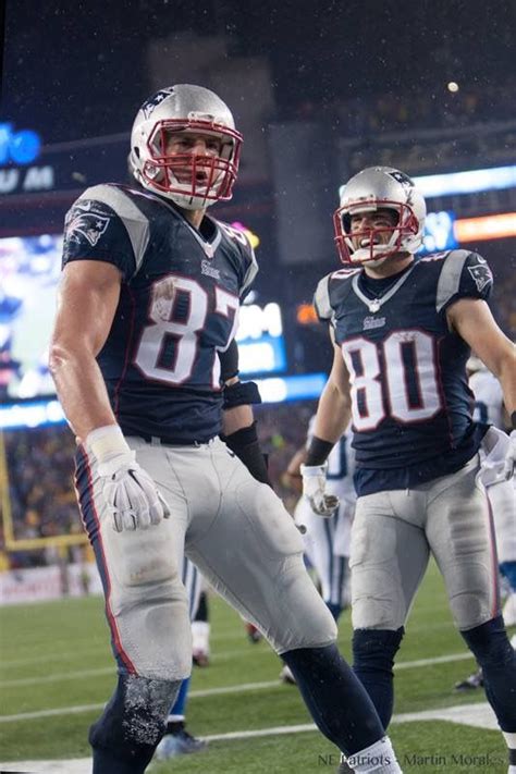 Rob Gronkowski And Danny Amendola New England Patriots Logo New