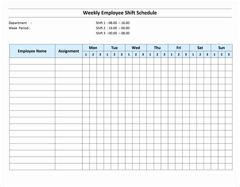 9 On Call Schedule Template Excel Excel Templates