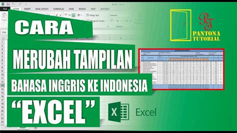 Terjemahanbahasa.com (terjemahan bahasa inggris ke indonesia) adalah sistem kamus dan terjemahan yang memungkinkan anda menerjemahkan kalimat secara gratis dan online. EXCEL || CARA MERUBAH TAMPILAN PROGRAM EXCEL BAHASA ...