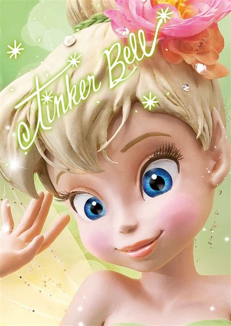 Disney Tinker Bell Close Up Series 3d Lenticular Card 3d Postcard