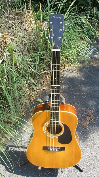Harmony H166 Acoustic Guitarnaturalrare Reverb
