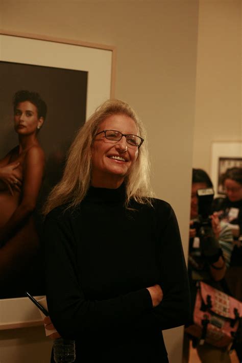 Annie Leibovitz At Her Sf Exhibition This Photo Shot By Ma Flickr