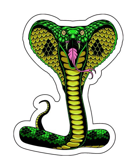 King Cobra Stickers 3 Inches
