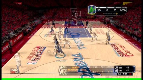 Nba 2k14 My Player Gameplay Playoffs Game 1 Vs Clippers Youtube