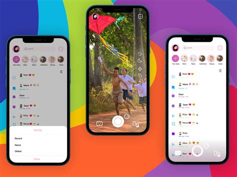 snapchat redesign concept app uplabs