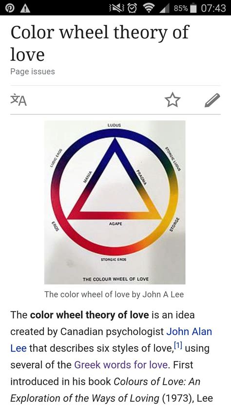 Love Color Wheel