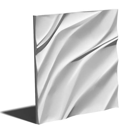 Waves 3d Wall Panel Model 01 Decormania