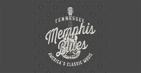 Memphis Blues Music Usa Guitar Vintage Memphis T Shirt