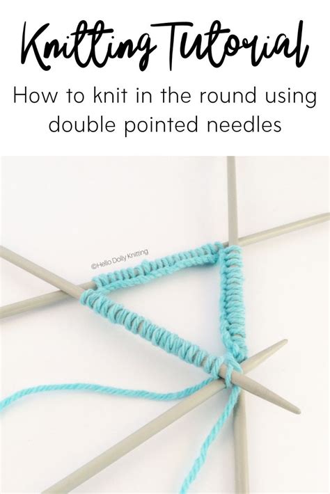 How To Knit In The Round Using Double Pointed Needles Sewing Is Good