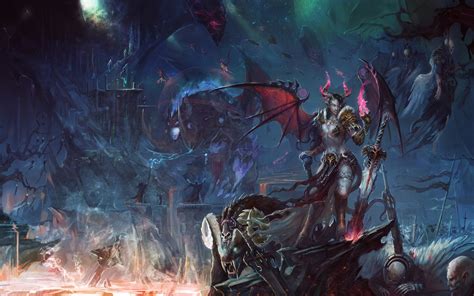 World Of Warcraft Wow Demons Warriors Swords Games Girls Fantasy