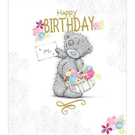 Happy Birthday Teddy Bear Cards